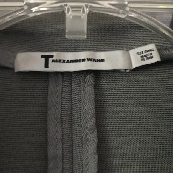 T Alexander Wang Gray Two-Button Blazer - Picture 3 of 4